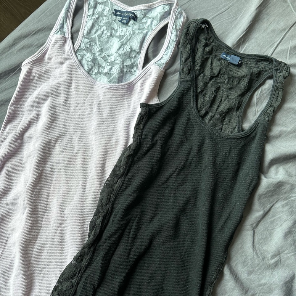American Eagle XS lace tank tops